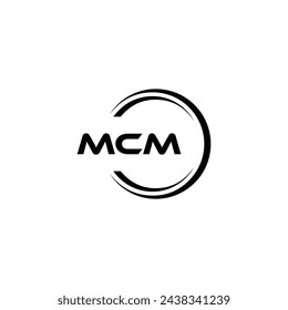 MCM logo. M C M design. White MCM letter. MCM, M C M letter logo design. Initial letter MCM linked circle uppercase monogram logo. design. top logo, Most Recent, Featured,