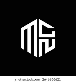 Logotipo de MCN Icono de MCN Monograma de MCN Carta minimalista Círculo plano Diseño de logotipo abstracto moderno único.