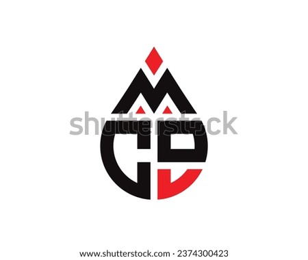 MCO letter water drop shape logo design. MCO drop logo simple design. Stock photo © 