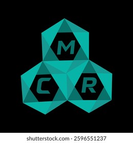 MCR creative minimalist letter logo. MCR unique vector initials alphabet letter logo design
