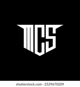 MCS letter logo design with white background in illustrator, vector logo modern alphabet font overlap style, calligraphy designs for logo, Poster, Invitation, etc.