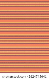 Mctober textile vector pattern, cultural texture background vertical. Scrapbooking stripe fabric seamless lines in red and yellow colors palette.