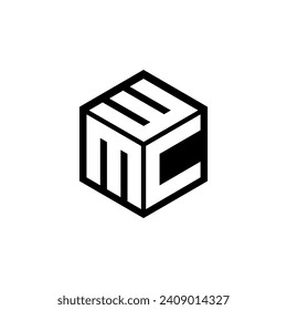 MCW letter logo design with white background in illustrator, vector logo modern alphabet font overlap style. calligraphy designs for logo, Poster, Invitation, etc.