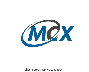 MCX letter creative modern elegant swoosh logo design
