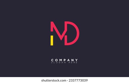 MD Alphabet letters Initials Monogram logo DM, M and D