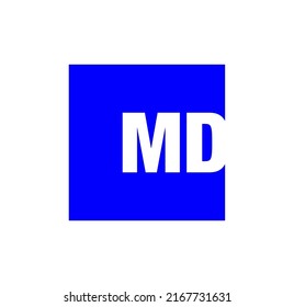 Md Company Name Initial Letters Monogram Stock Vector (Royalty Free ...