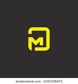 MD creative and modern vector logo design