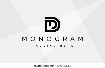 MD or DM letter logo. Unique attractive creative modern initial MD DM initial based letter icon logo
