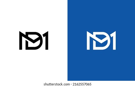 MD or DM letter logo. Unique attractive creative modern initial MD DM M D initial based letter icon logo