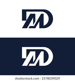 MD or DM logo design.