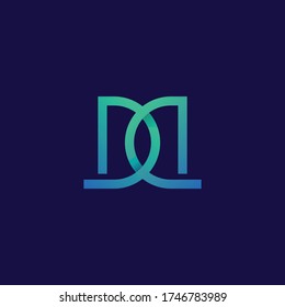 MD or DM logo design. Creative and simple logo combination.