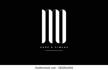 MD ,DM ,M ,D  Abstract Letters Logo monogram
