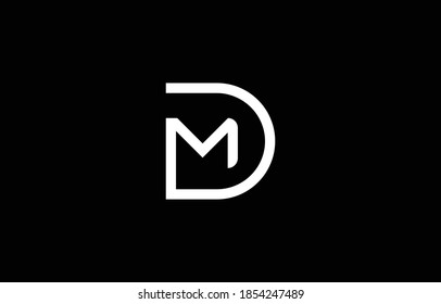 Md Dm M D Logo Design Stock Vector (Royalty Free) 1854247489 | Shutterstock