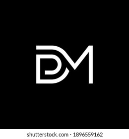 MD or DM ‍abstract outstanding professional business awesome artistic branding company different colors illustration logo