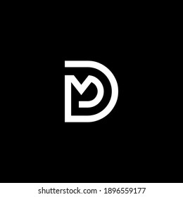 MD or DM ‍abstract outstanding professional business awesome artistic branding company different colors illustration logo