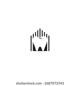 MD illusion vector icon design logo