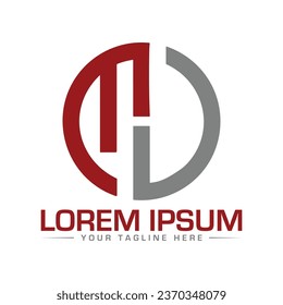 MD Letter Logo Design Creative logo design 