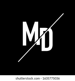 MD Letter Logo Design Template