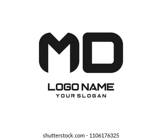 MD Letter Logo Template