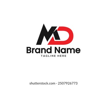 
ARTE VECTORIAL, iconos y gráficos del logotipo de la letra MD