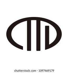 md letter vector logo