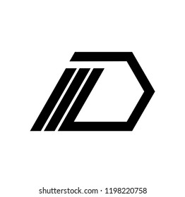 md letter vector logo