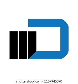 md letter vector logo. dm letter vector logo