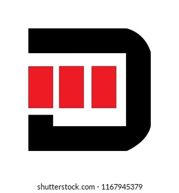 md letter vector logo. dm letter vector logo