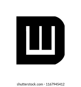 md letter vector logo. dm letter vector logo