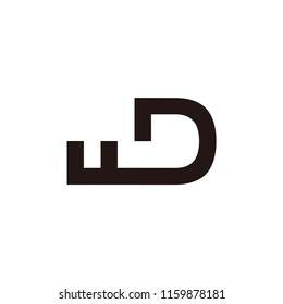 md letter vector logo. wd letter vector logo
