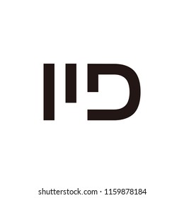 md letter vector logo. wd letter vector logo