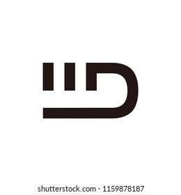 md letter vector logo. wd letter vector logo