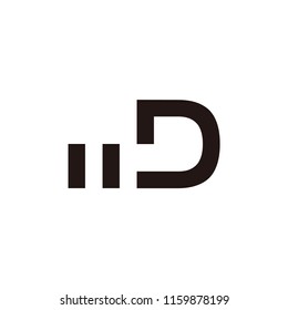 md letter vector logo. wd letter vector logo