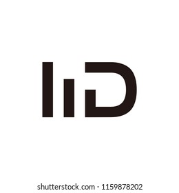 md letter vector logo. wd letter vector logo