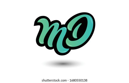 MD Buchstaben Logo, M und D Buchstaben Logo-Alphabet Design.
