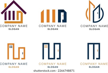 MD letters logo, Real Estate, Final Finishing logo, MD Lettering, company logo