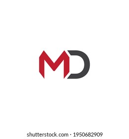 Archivo vectorial de la letra mayúscula enlazada a Md
