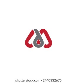 md logo design initial letter md logo