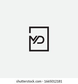 MD logo design and sign
