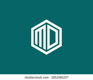 Vektorgrafik-Design des MD-Logos