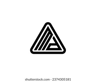 MD logo design vector template