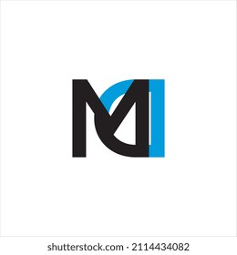 MD logo initial letter design template in vector format, combining modern style with clean lines—perfect for corporate branding, startups, personal monograms, and versatile professional identity.