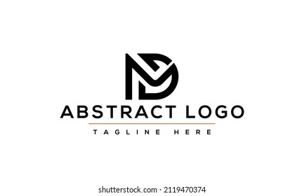 MD M AND D Abstract initial monogram letter alphabet logo design