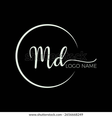 md signature logo, md logo.