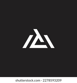 vector de logotipo de triángulo de bandas md 