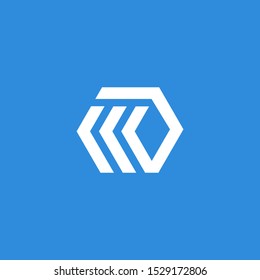MD, WO, MP letter vector logo abstract