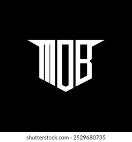 MDB carta logotipo design com fundo branco no ilustrador, logotipo vetorial estilo de sobreposição de fonte alfabeto moderno, projetos de caligrafia para logotipo, cartaz, convite, etc.