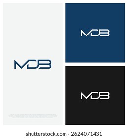 Letra MDB Modern Logo Vetor