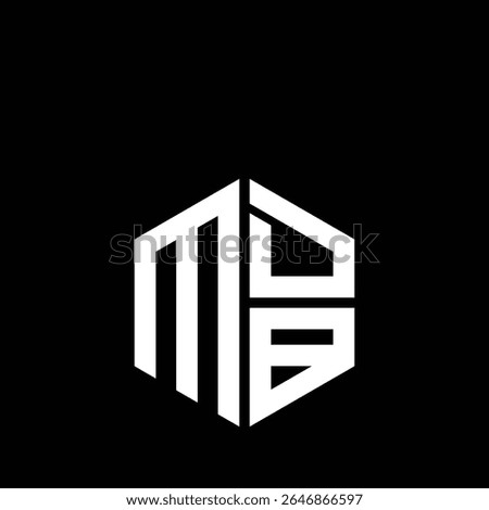 MDB logo MDB icon MDB monogram MDB letter minimalist Circle flat Unique modern abstract logo design.