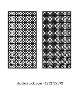 MDF Grill or Jali design graphic for cutting